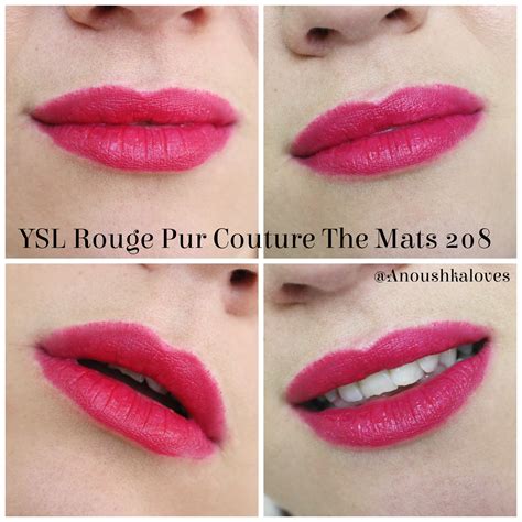 ysl rouge pur couture the mats 208 review|Yves Saint Laurent Rouge Pur Couture The Mats .